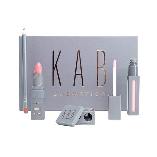 KAB Cosmetics Lip Kit (Peach Cobbler)-Velvo Beauty