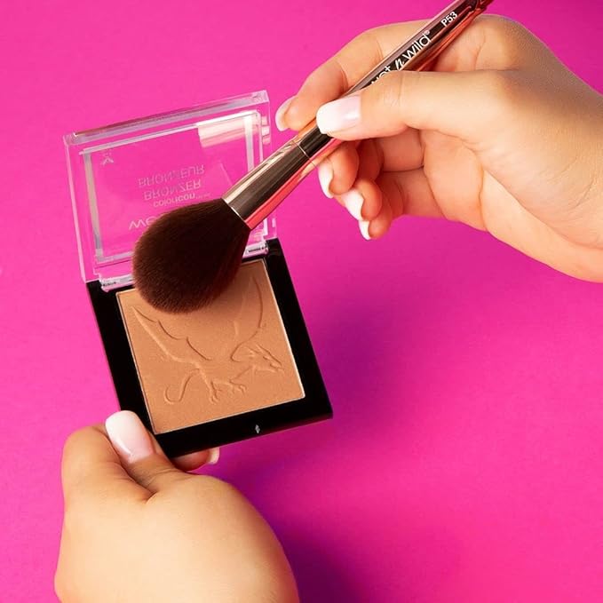 wet n wild MegaGlo Highlighting Powder, Highlighter Makeup, Shimmer Glow, Deep Gold Awesome Blossom (Pack of 4)-Velvo Beauty