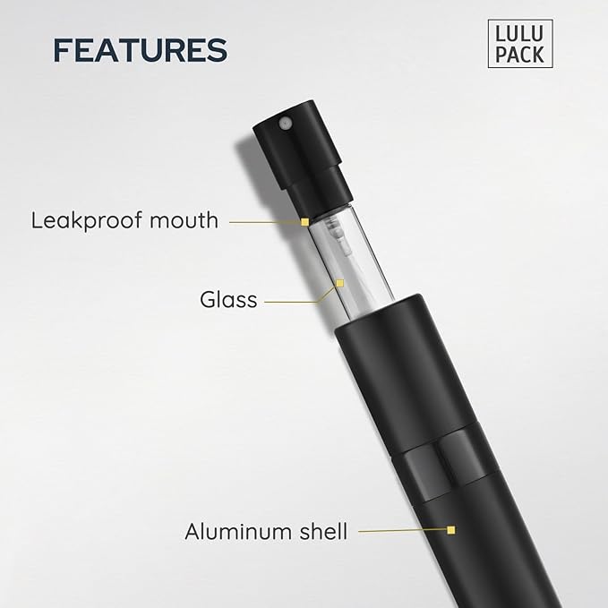 Travel Perfume Bottle Refillable - Cologne Spray Atomizer Mini - Small Travel Size Empty Sprayer for Refill Sample Container - Portable Fragrance Decant Dispenser for Women Men 8ml 4PCS Grey-Velvo Beauty