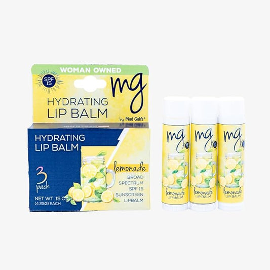 Mad Gab's MG Signature Lemonade Balms with SPF 15 (Pack of 3)-Velvo Beauty