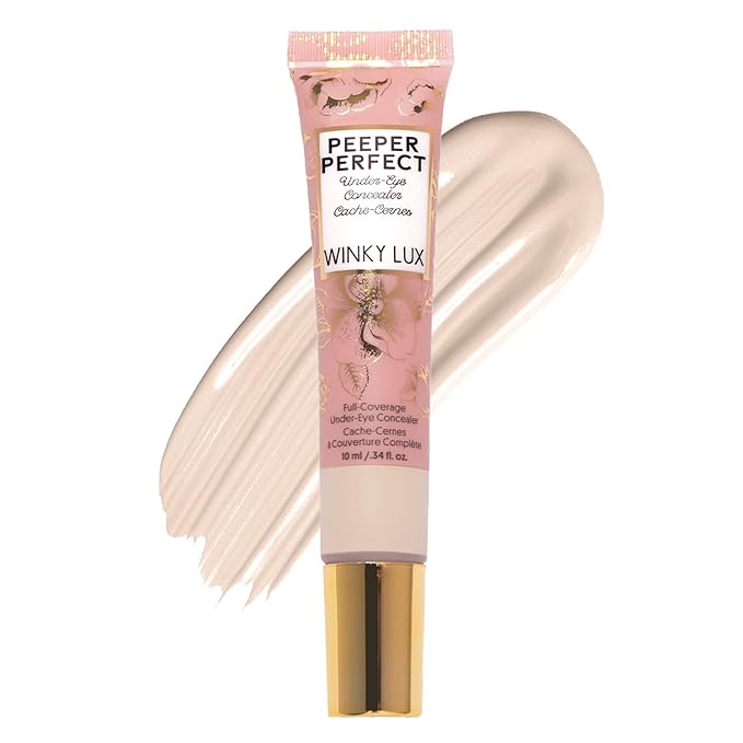 Winky Lux Peeper Perfect Under Eye Concealer, Makeup & Eye Brightener, Full Coverage Concealer for Dark Circles, Color Corrector & Eye Primer, With Collagen, Hyaluronic Acid & Vitamin E (Fair)-Velvo Beauty