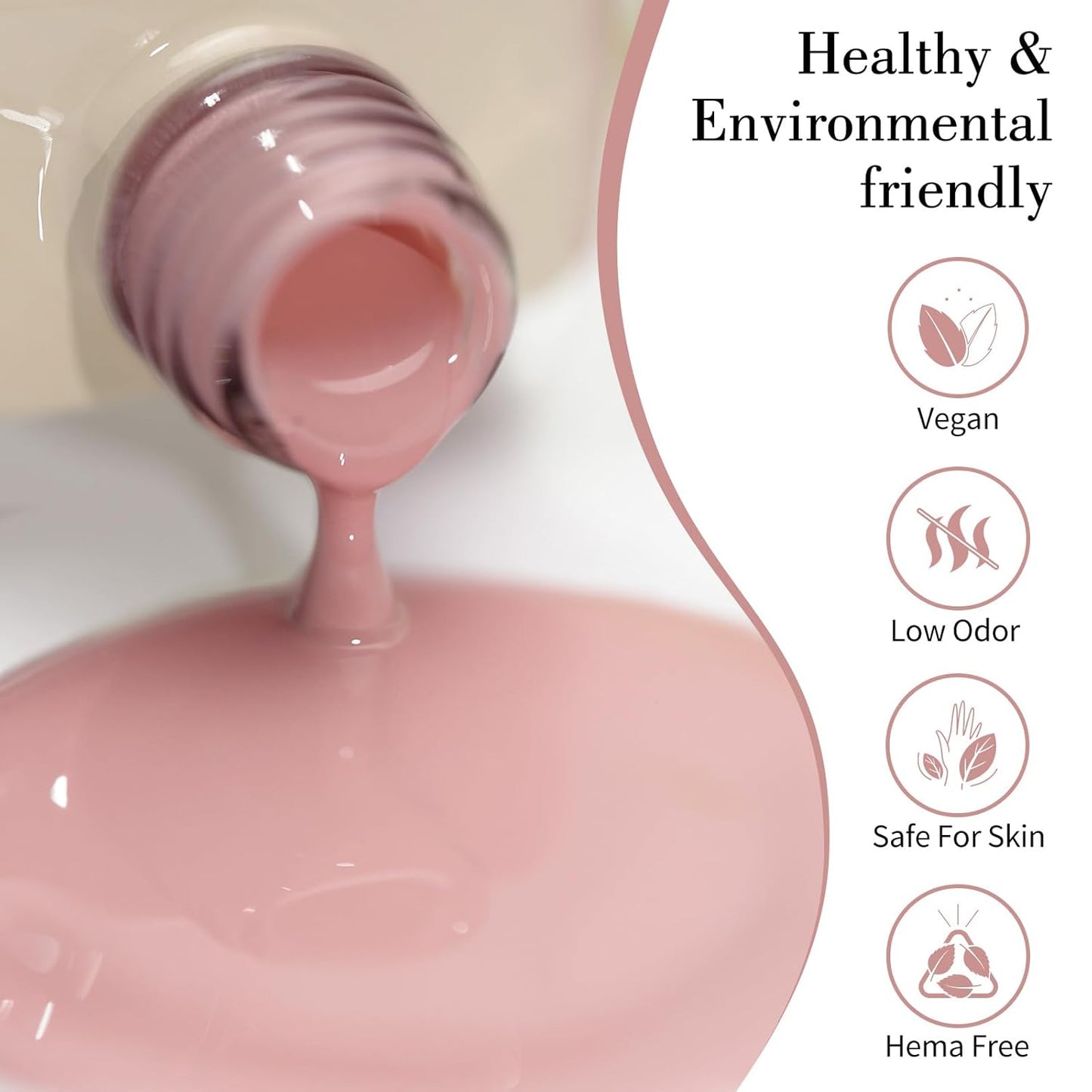 CANNI Pink Jelly Gel Polish – 9ML Translucent Sheer Nude Soak-Off UV/LED Gel Nail Polish for DIY Manicure or Salon Use-Velvo Beauty