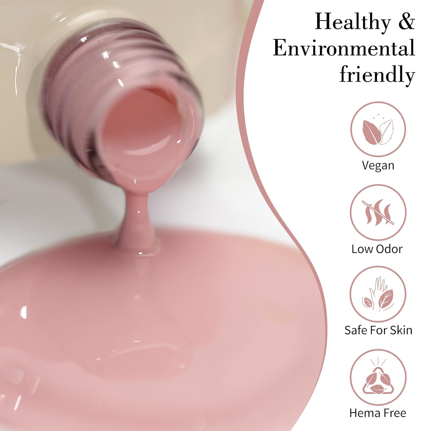 CANNI Pink Jelly Gel Polish – 9ML Translucent Sheer Nude Soak-Off UV/LED Gel Nail Polish for DIY Manicure or Salon Use-Velvo Beauty