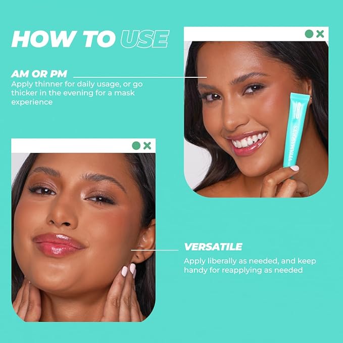 Vitamasques Lip Butter Balm - Sweet Mint, Korean Lip Balm - Peptide Lip Treatment - Lips Balm Hydrating - Light Tinted Lips balm - Made in Korea - 0.33 fl.oz-Velvo Beauty