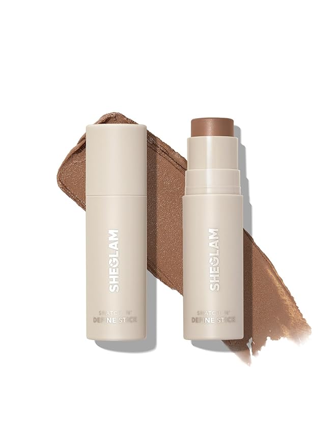 SHEGLAM Snatch 'n' Define Cream Contour Stick Long Lasting Highly Pigmented Sweat Proof Face Bronzer Makeup - Soft Tan-Velvo Beauty