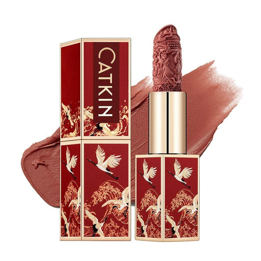 Catkin Semi-Matte Lipstick Hydrating High Impact Color Infused with Vitamin E and Avocado Oil Smooth Soft Texture Long Lasting Matte Finish 174-Velvo Beauty