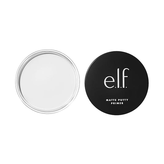 e.l.f., Matte Putty Primer, Skin Perfecting, Lightweight, Oil-free formula, Mattifies, Absorbs Excess Oil, Fills in Pores and Fine Lines, Soft, Matte Finish, All-Day Wear, 0.74 Oz-Velvo Beauty