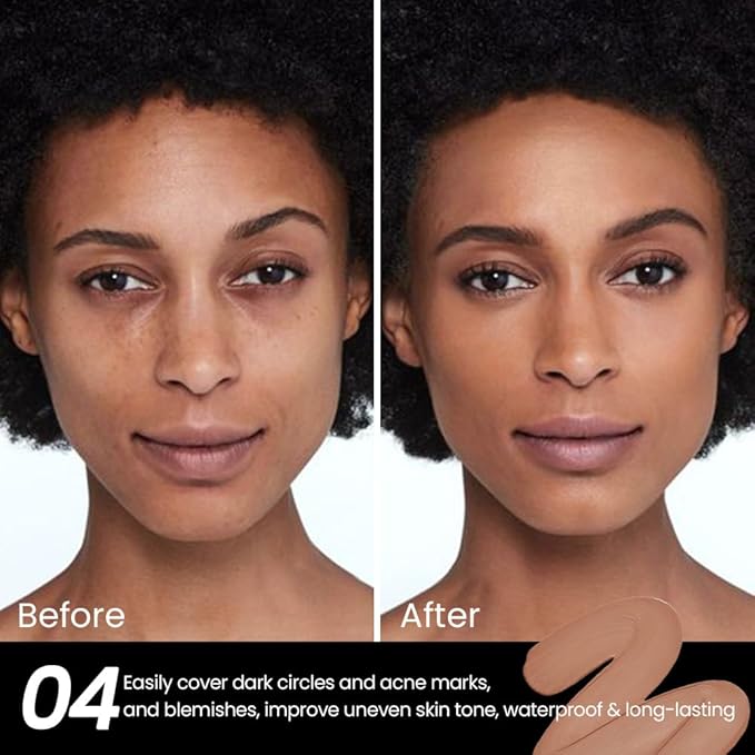 2 Pack Liquid Foundation Cream for Face Makeup,Durable Full Coverage Matte Concealer Make Up,Oil Control & Waterproof Base Primer -0.35+0.35 Fl.Oz (03+04#)-Velvo Beauty