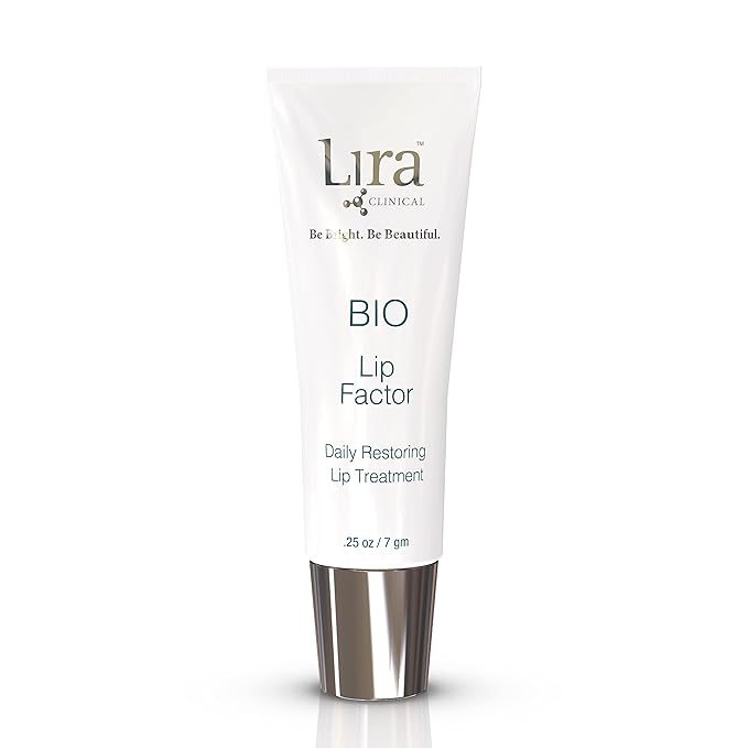 Lira Clinical Bio Lip Factor - Lip Balm SPF 15 for Soft, Full, and Supple Lips - Lip Treatment with Peptides, Vitamin C, E, Jojoba Oil, Avocado Oil - Lip Moisturizer for Dry Lips - 0.25 Ounce-Velvo Beauty