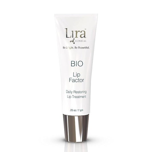 Lira Clinical Bio Lip Factor - Lip Balm SPF 15 for Soft, Full, and Supple Lips - Lip Treatment with Peptides, Vitamin C, E, Jojoba Oil, Avocado Oil - Lip Moisturizer for Dry Lips - 0.25 Ounce-Velvo Beauty