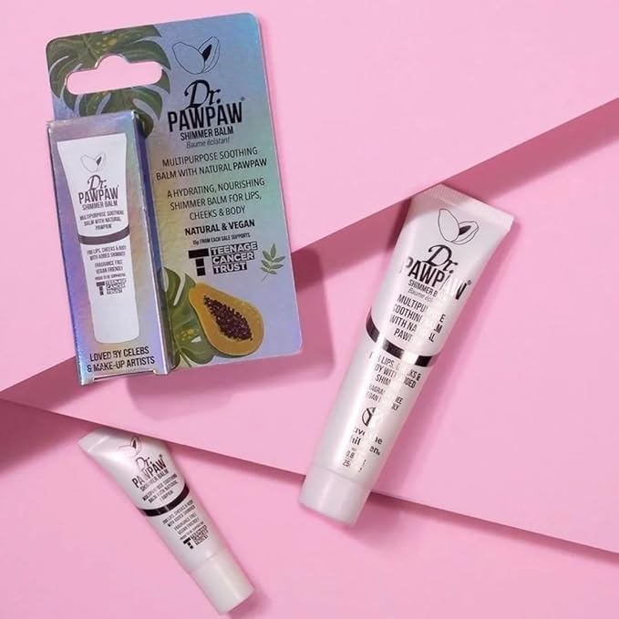 Shimmer, Multi-Purpose Natural No Fragrance Balm for Hydrating Lips, Skin, Hair, Cuticles, Nails & Beauty Finishing (25 ml)-Velvo Beauty