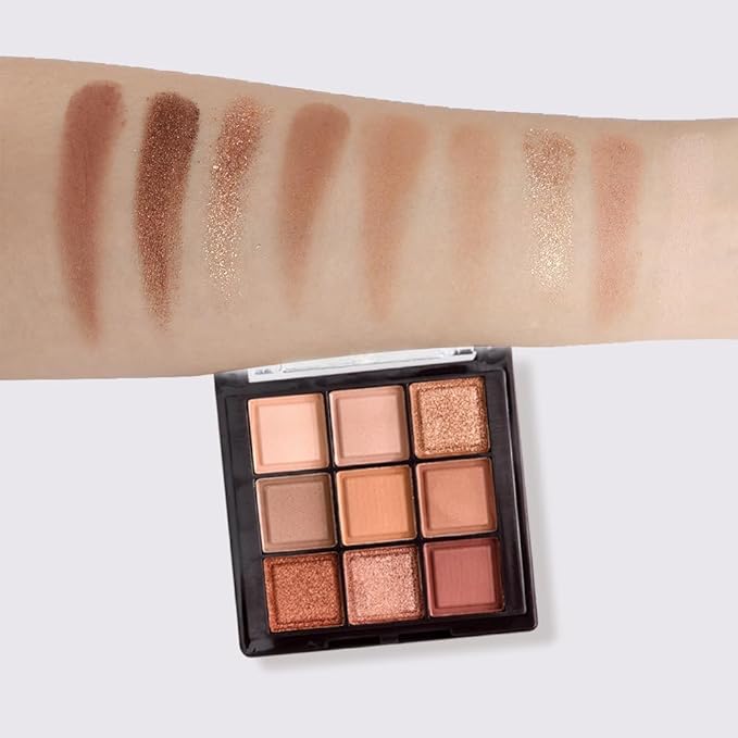 K'APEINE Eyeshadow Palette 9-Colors Nude Eye Shadow Palette Natural Brown Eyeshadows Palette Makeup Cool-Toned Highly Pigmented Eyeshadow for Eyes Long Lasting Naturing-Looking-Velvo Beauty