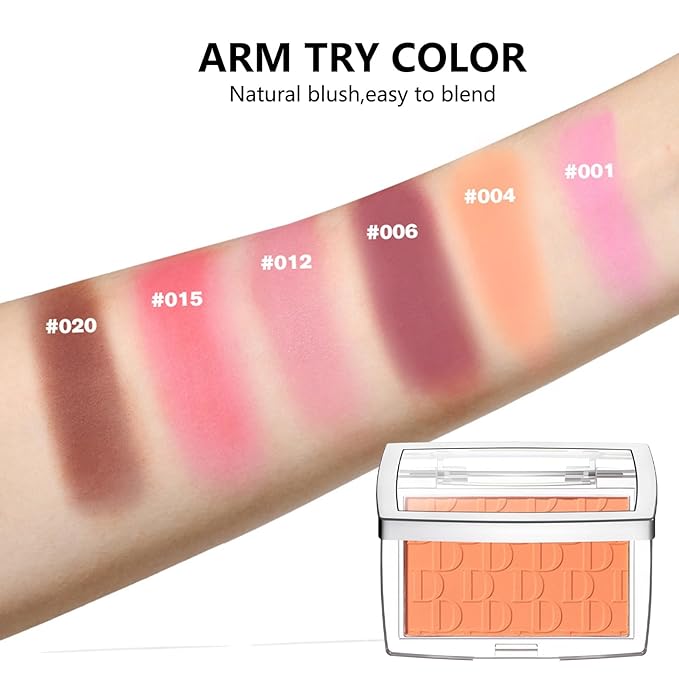 Embossed Blush, Palette Pink Dark Powder Blush Palette-Velvo Beauty