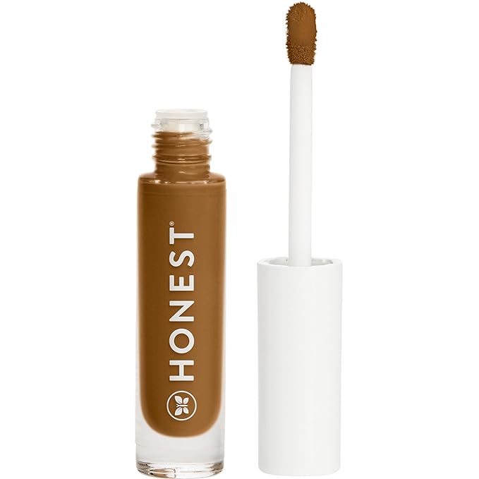 Honest Beauty Fresh Flex Concealer with Niacinamide + Vitamin E + Hyaluronic Acid | Vegan + Cruelty free | Mocha, 0.17 fl oz-Velvo Beauty