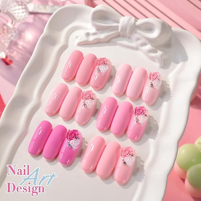 Double Rhythm 6 Pcs 15 ML Gel Polish Set Same Color Same Bottle Soak Off Gel Polish Kit Nail Art Manicure Salon DIY at Home for Women (Neutral Skin Pink Nude Beige -T6-53)-Velvo Beauty