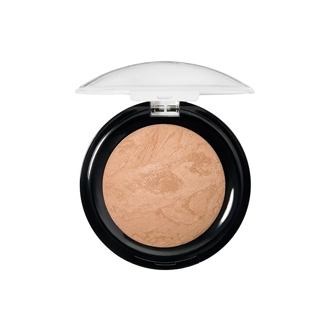 LAURA GELLER NEW YORK Award-Winning Baked Balance-n-Brighten To Go Travel Size Color Correcting Powder Foundation - Golden Medium - Buildable Light to Medium Coverage - Demi-Matte Natural-Velvo Beauty