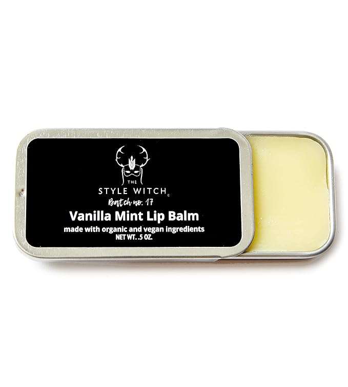Vanilla Mint Lip Balm, Batch #17, Organic Ingredients, Vegan, Cruelty Free-Velvo Beauty