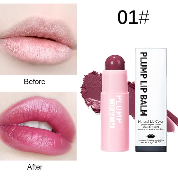 Color Lip Balm Hydrating, Tinted Lip Balm for Women, Lip Lightening Balm for Dark Lips, Lip Balm For Dry Cracked Lips, Moisturizing Plumping Lip Balm, Lip Treatment for Very Dry Lips, 4.8G-Velvo Beauty
