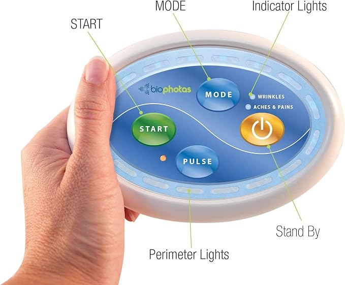 Celluma Home | LED Light Therapy | Two Modes of Treatment for Reducing Facial Wrinkles, or Muscle Aches & Pain-Velvo Beauty