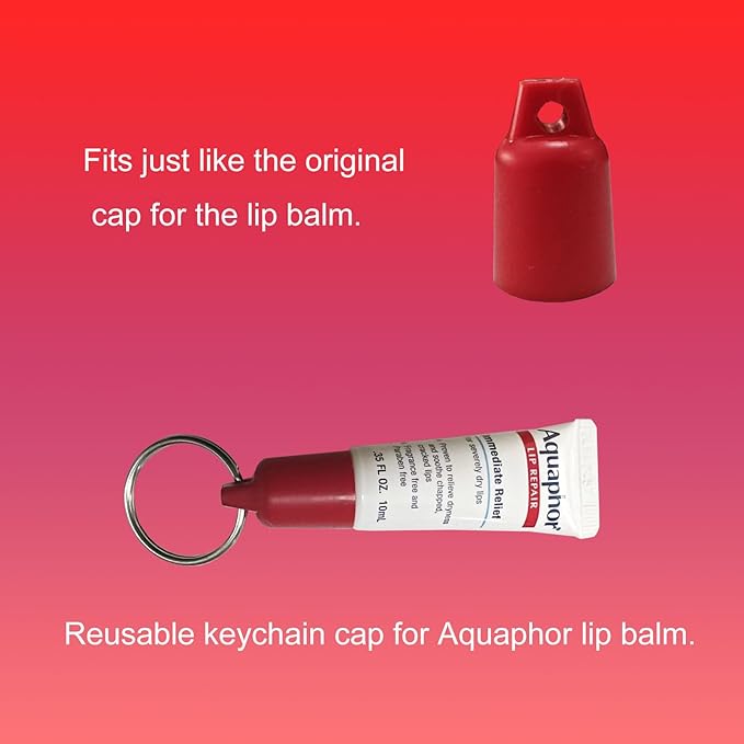 PIAOLGYI Cover for Aquaphor Lip Repair,Compatible with Aquaphor Lip Balm 0.35 FL OZ (ONLY Cover) (Red)-Velvo Beauty