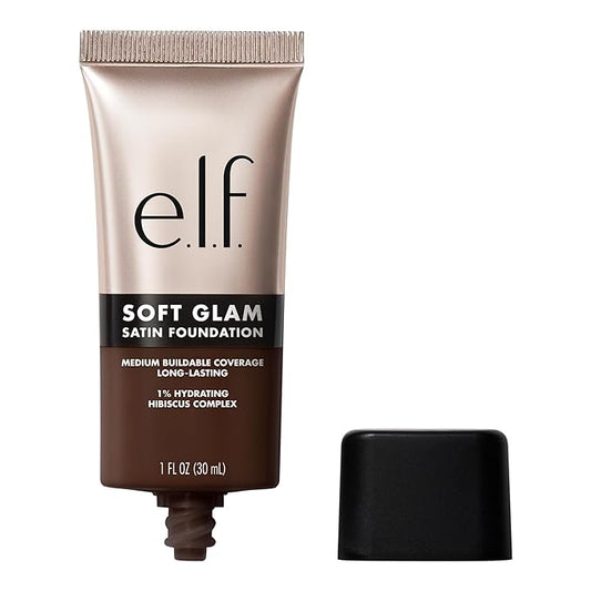 e.l.f. Soft Glam Foundation, Medium Coverage, Long-Lasting & Buildable Foundation For A Smooth, Satin Finish, Vegan & Cruelty-Free, 65 Rich Neutral-Velvo Beauty