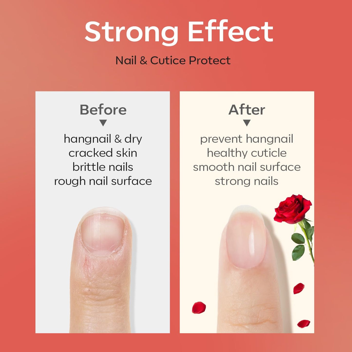 modelones Cuticle Oil for Nails Rose Nail Oil for Growth and Strength Nail Growth Oil Cuticle Care Quick Dry Nail Care Moisturize and Strengthen Damaged Nails 15ml 0.5Fl Oz-Velvo Beauty
