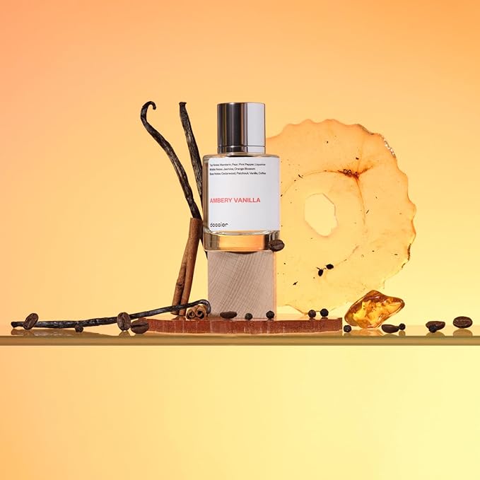 Dossier - Ambery Vanilla 1.7Oz (50ml) - Eau de Parfum - Inspired by Y S.L's B.lack O.pium - Long-lasting Fragrance - Feminine-Velvo Beauty