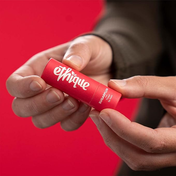 Ethique Sugarplum Nourishing Tinted Lip Balm - Plastic-Free, Vegan, Cruelty-Free, Eco-Friendly, 0.32 oz (Pack of 1)-Velvo Beauty