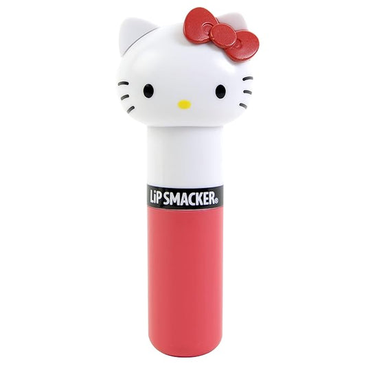 Lip Smacker Lippy Pals Sanrio Hello Kitty, Flavored Moisturizing & Smoothing Soft Shine Lip Balm, Hydrating & Protecting Fun Tasty Flavors, Cruelty-Free & Vegan - Cheerful Cherry-Velvo Beauty
