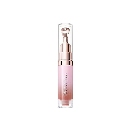 Hydrating Brightening Lip Serum, Nourishing Hydration Tinted Lip Stain, Plumping Lip Gloss with Polypeptide Squalane (02 Coral Rose)-Velvo Beauty