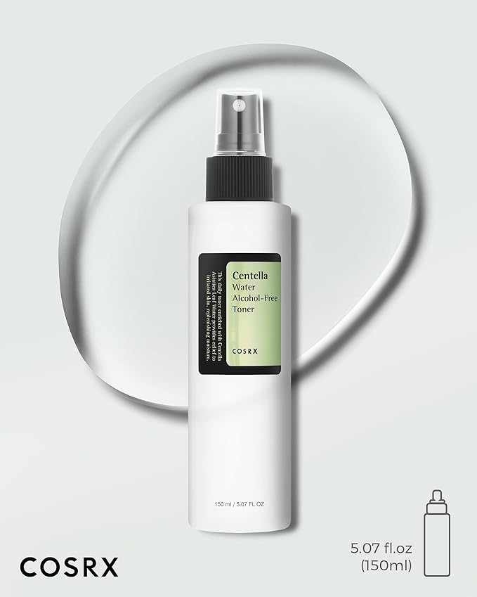 COSRX Alcohol-Free Cica Toner, 150ml / 5.07 fl.oz | Spray-type Korean Toner with Centella Asiatica for Hydrating & Soothing Redness | Korean Skin Care, Not Tested on Animals, Paraben Free-Velvo Beauty