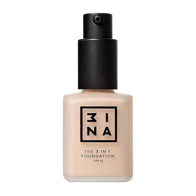 3INA The 3-In-1 Foundation 203 - Vegan Formula - Combination Of Primer, Concealer And Foundation - Medium Coverage - Natural Finish - Perfect For Covering Lines And Blemishes - Long Lasting - 1.01 Oz-Velvo Beauty