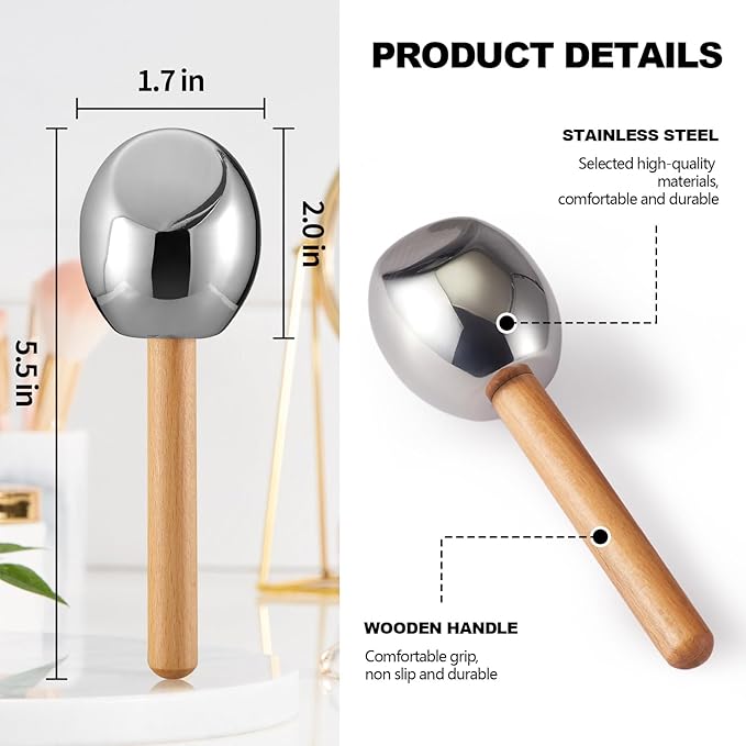 Ice Globes-Facial Skin Care Tools for Women,Ice Globes for Face-Unbreakable Steel Cooling Roller,Cryo Sticks for Face -Tighten Skin and Reduce Puffiness-Velvo Beauty