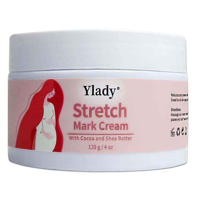 Stretch Mark Cream 120g/4 oz Stretch Marks Lotion Pregnancy Creams, Belly Butter Pregnant Women Stretch Mark Removal Treatment, Maternity Skin Care Moisturizer Scar Wrinkle Prevention-Velvo Beauty