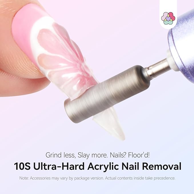 SAVILAND Advanced 50000 RPM Nail Drill Professional: 10S Fast Removal Electric Nail File Portable Nail Filer Electric with Rechargeable Electric Nail Drill Bits Pro Acrylic Nail Manicure Nail Tools-Velvo Beauty