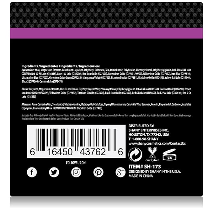 SHANY Timeless Beauty Makeup Kit - 36 Eye Shadow colors, 6 Blushes, Mini Mascara, and Applicators-Velvo Beauty