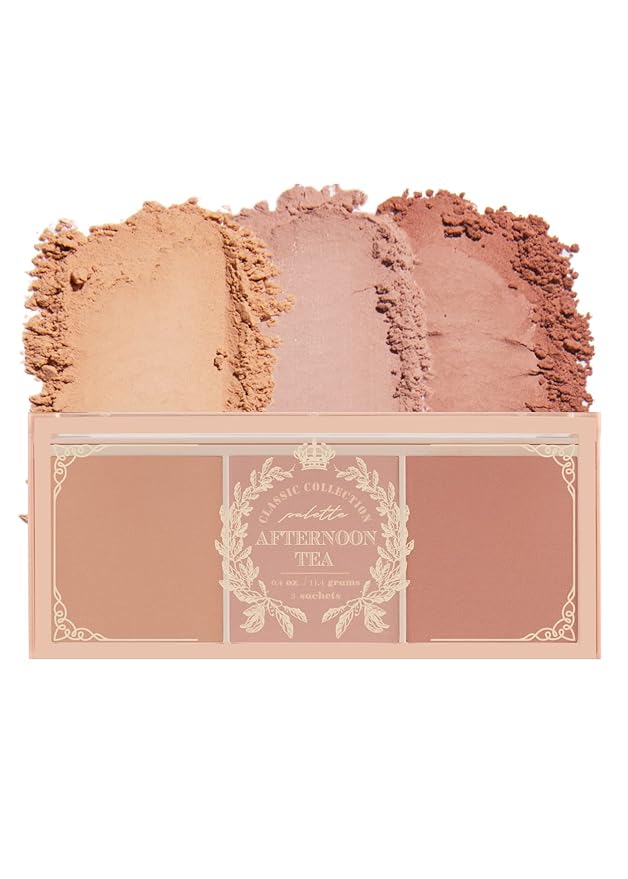 I'M MEME Blusher Palette - Afternoon Tea_Warm FLavor | Soft Pink, Peach, Lavender, 3 Shades Palette, Matte Powder, Face & Cheeks, For All Skin Tones, Powdery Finish, Lightweight Formula, 0.4 Oz-Velvo Beauty