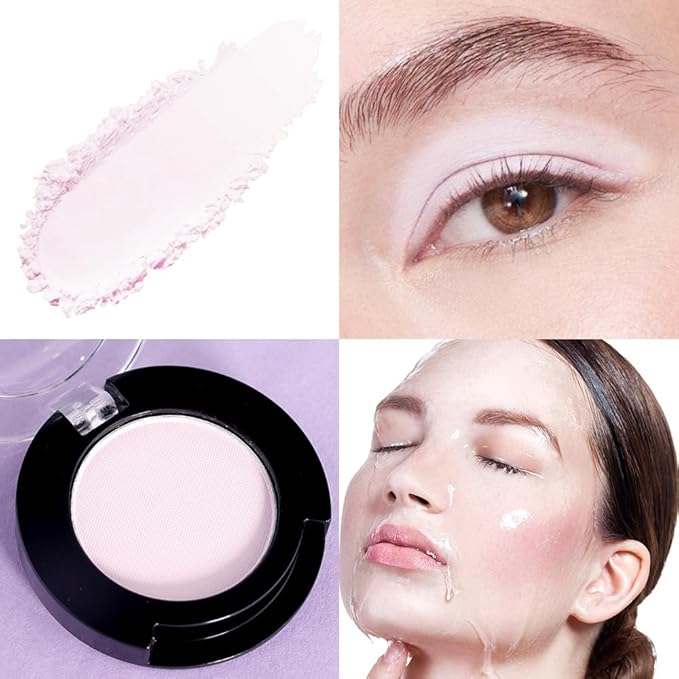 Monochrome Matte Eyeshadow Makeup Palette, Highly Pigmented Pearl White Eyeshadow Palette, Matte Pressed Powder Eye shadow Makeup, Single Vegan Eye Shadow, Daily Evening Women Girls Eyeshadow Gift 3#-Velvo Beauty