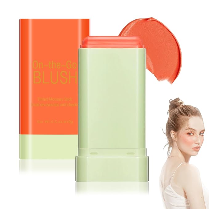 Blush Cream for Cheeks,Face Matte Contour Blush Makeup,Buildable Shimmer Facial Cheek Blusher Shades,Blendable Cosmetic Makeup Blush 02-Velvo Beauty