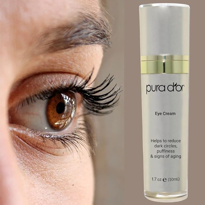 PURA D'OR Sharp Look Eye Cream (1.7oz) Youth-Enhancing Eye Cream For Firm Lift and Reduced Appearance of Wrinkles and Fine Lines, Puffiness and Under Eye Bags With 24K Gold-Velvo Beauty