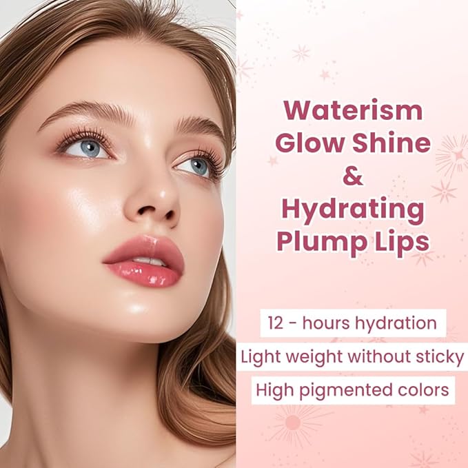 CATKIN Glossy Lip Balm Ultra Hydating Glow Lip Tinted Jelly Plump Melting Balm Shea Butter Repair Soothing For Dry Lips Dewy Finished 0.12 oz 2pcs Set 02-Velvo Beauty