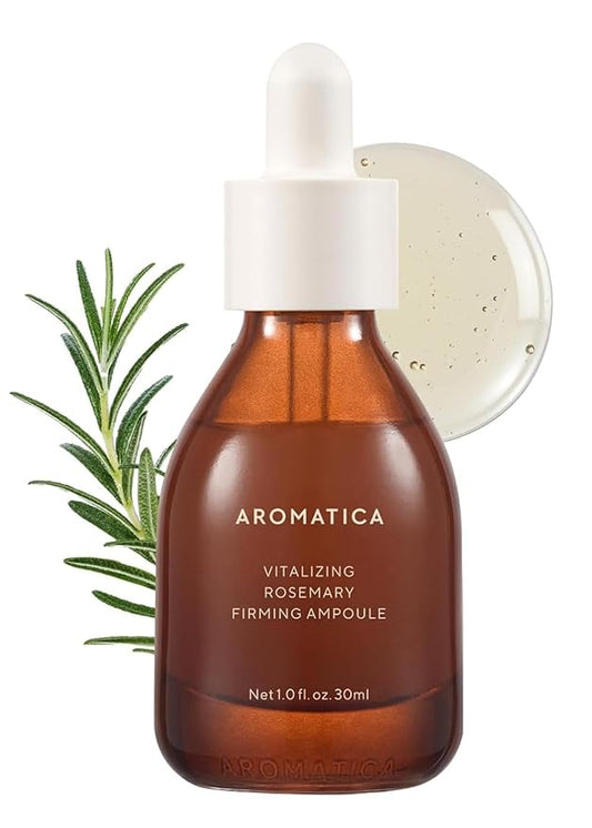 AROMATICA Vitalizing Rosemary Firming Ampoule Serum 30ml - Skin Revitalizing Retinol Serum for Face, Moisturizing & Strengthening Skin Barrier-Velvo Beauty