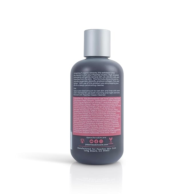 Vegan Face Exfoliator Scrub – Gentle Daily Facial Scrub with Blueberry, Coffee Bean, and Vitamin C – Face Exfoliant for Smooth, Radiant Skin – Flawless Exfoliator (8 oz)-Velvo Beauty