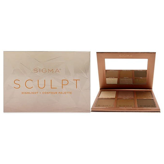 SIGMA Beauty Sculpt Highlight Plus Contour Palette Makeup Women 0.98 oz-Velvo Beauty