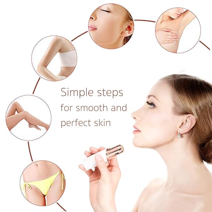 Gen 2 Replacement Heads Compatible With Flawless Facial Hair Remover For Women, Double Ring Replacement Blades For Old Flawless, 6 Count-Velvo Beauty
