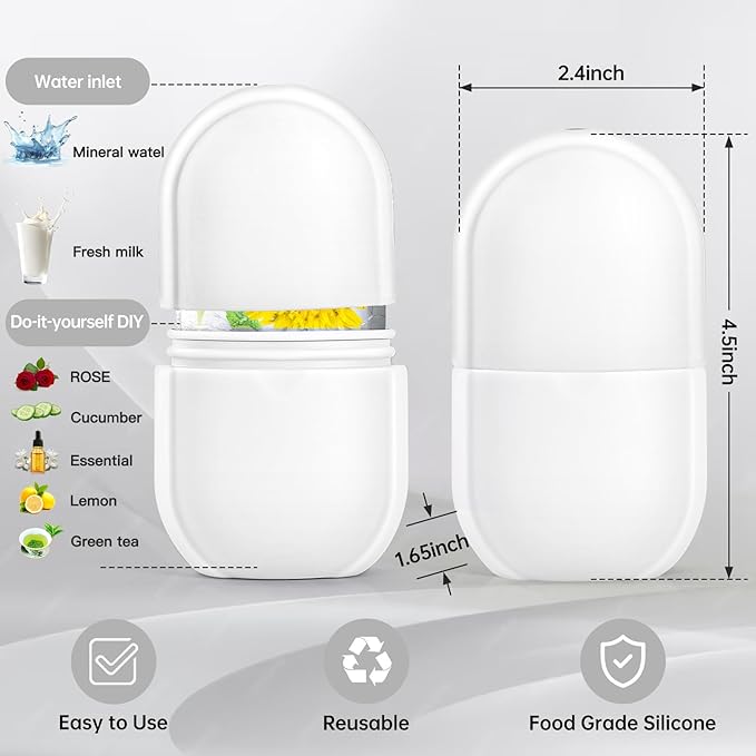 Upgraded Ice Facial Roller for Face and Eye Beauty, Gua Sha Massage, Silicone Ice Mold-Velvo Beauty