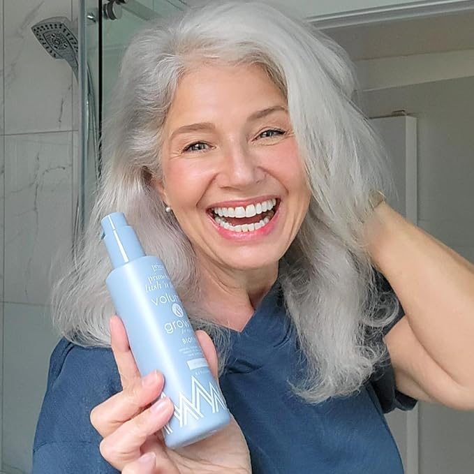 PrimeHair Lush N' Thick Shampoo for Mature Women – Biotin Enriched, Sulfate-Free and Paraben-Free Shampoo with Hair Growth Promoting Ingredients – Volumizing, Hydrating-Velvo Beauty