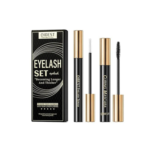 Makeup Sets.Lash serum.Mascara.Waterproof Smudgeproof Long Lasting.Gift Kit for Women Girls(2 Pcs Set)-Velvo Beauty