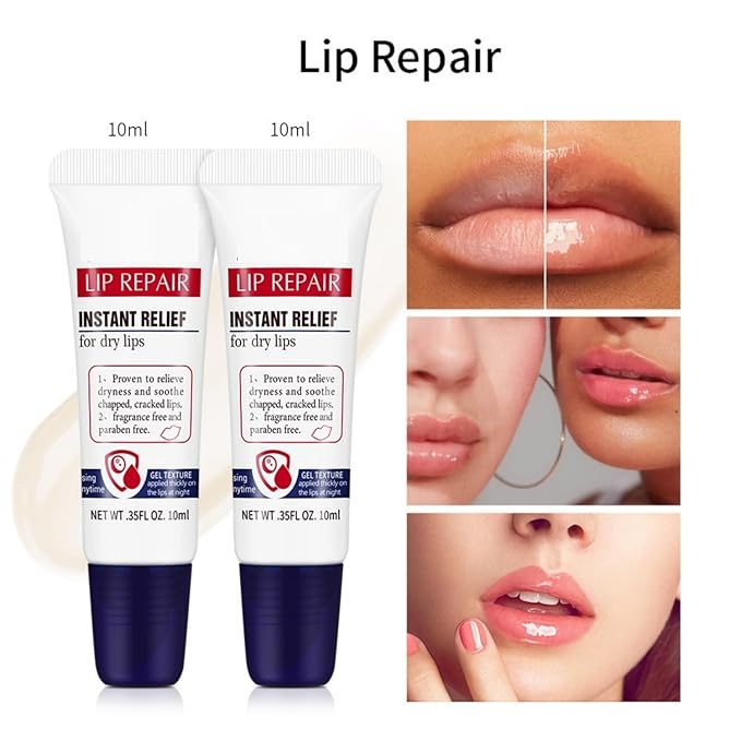 Lip Repair Gel, Moisturizing Lip Repair Soft Moisturizing Lip Care, Soothe & Protect Lip Balm.-Velvo Beauty