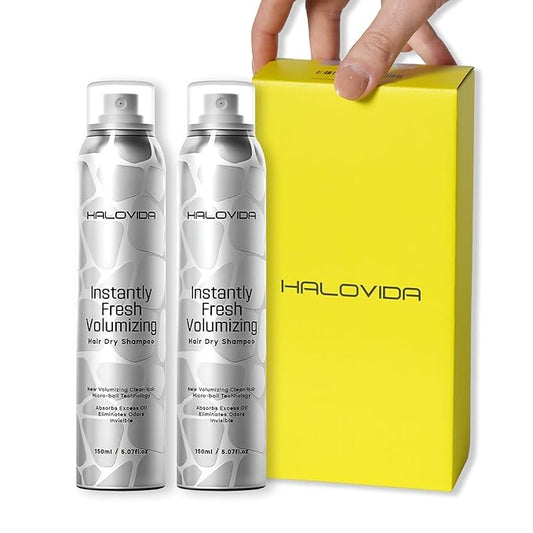 Dry Shampoo for Women, Dry Scalp Shampoo Spray for Dark Hair Leaves No White Residue, Absorb Oils, Volumizing & Refresh Hair for 72 Hours, 5.07 Fl Oz((Pack of 2)-Velvo Beauty
